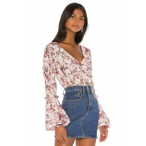 For Love and Lemons Eclipse Blouse in Country Floral S